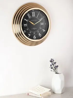 Gilded Ecliptic Wall Clock 
