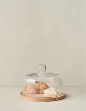 Glass Dome with Wood Base by etHOME 