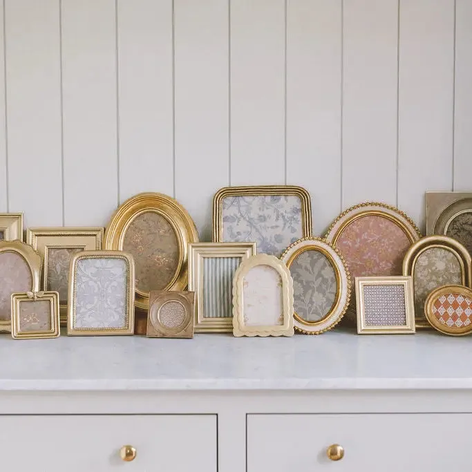 Gold Dots On Edge Photo Frame