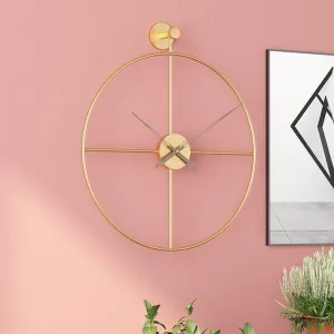 GOLD MATT WALL CLOCK 