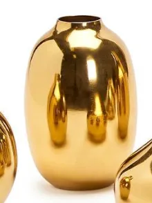 Gold Plated Vases
