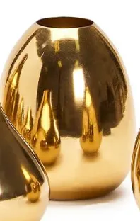 Gold Plated Vases