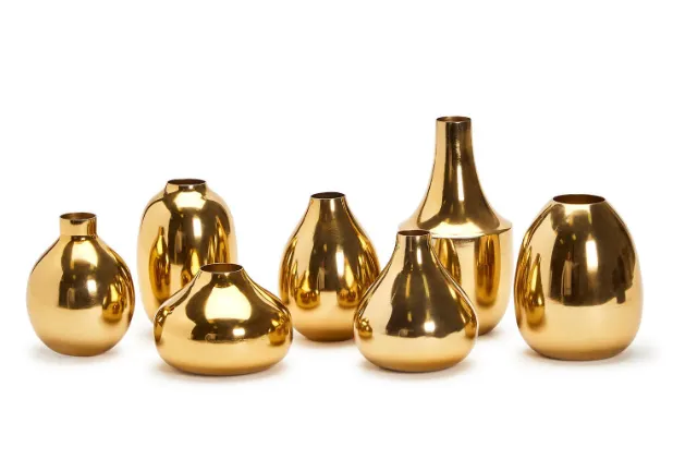 Gold Plated Vases