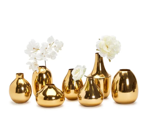 Gold Plated Vases 