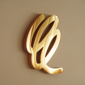 Gold 11 Scribble Sculpture Mirror 