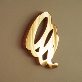 Gold 13 Scribble Sculpture Mirror 