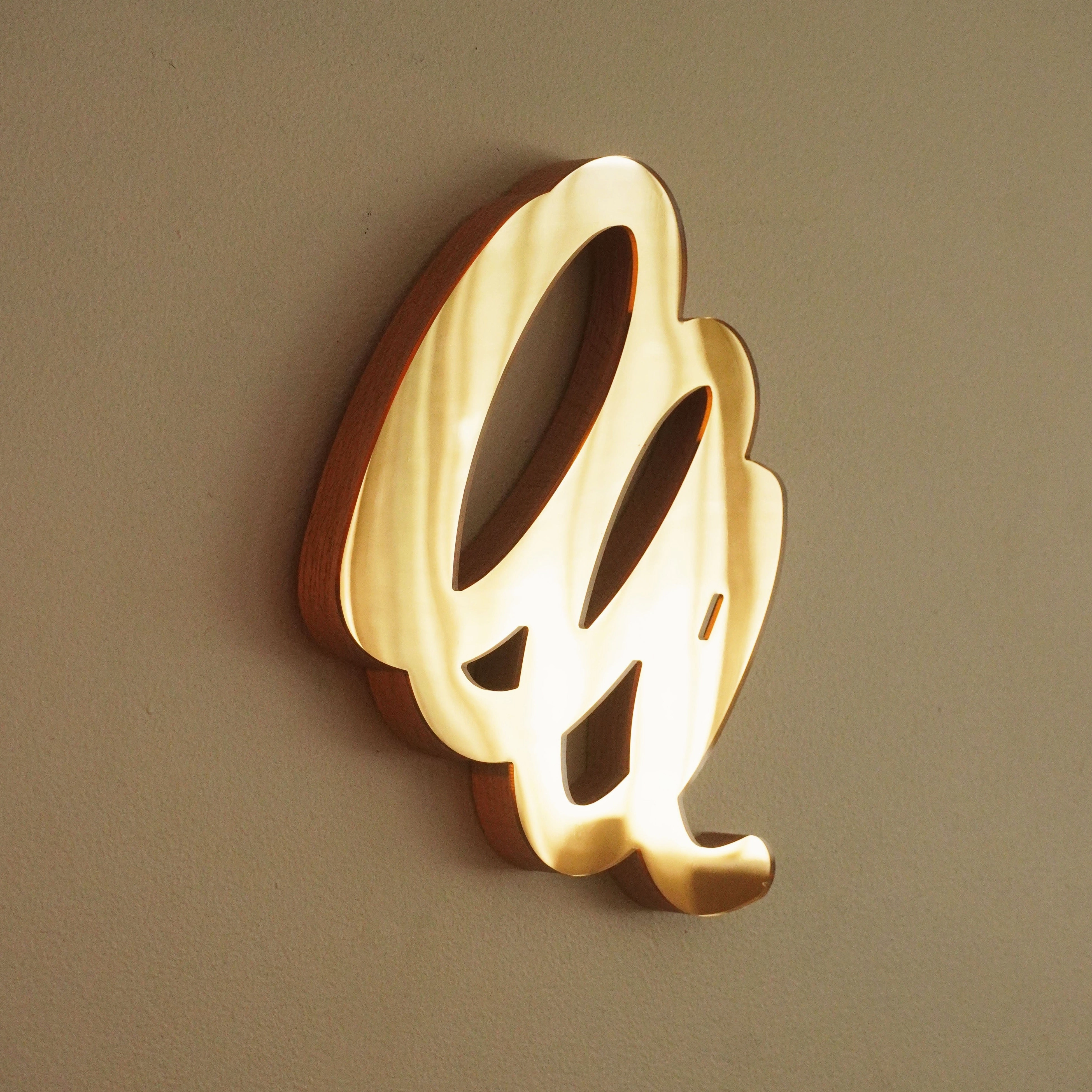 Gold 13 Scribble Sculpture Mirror 