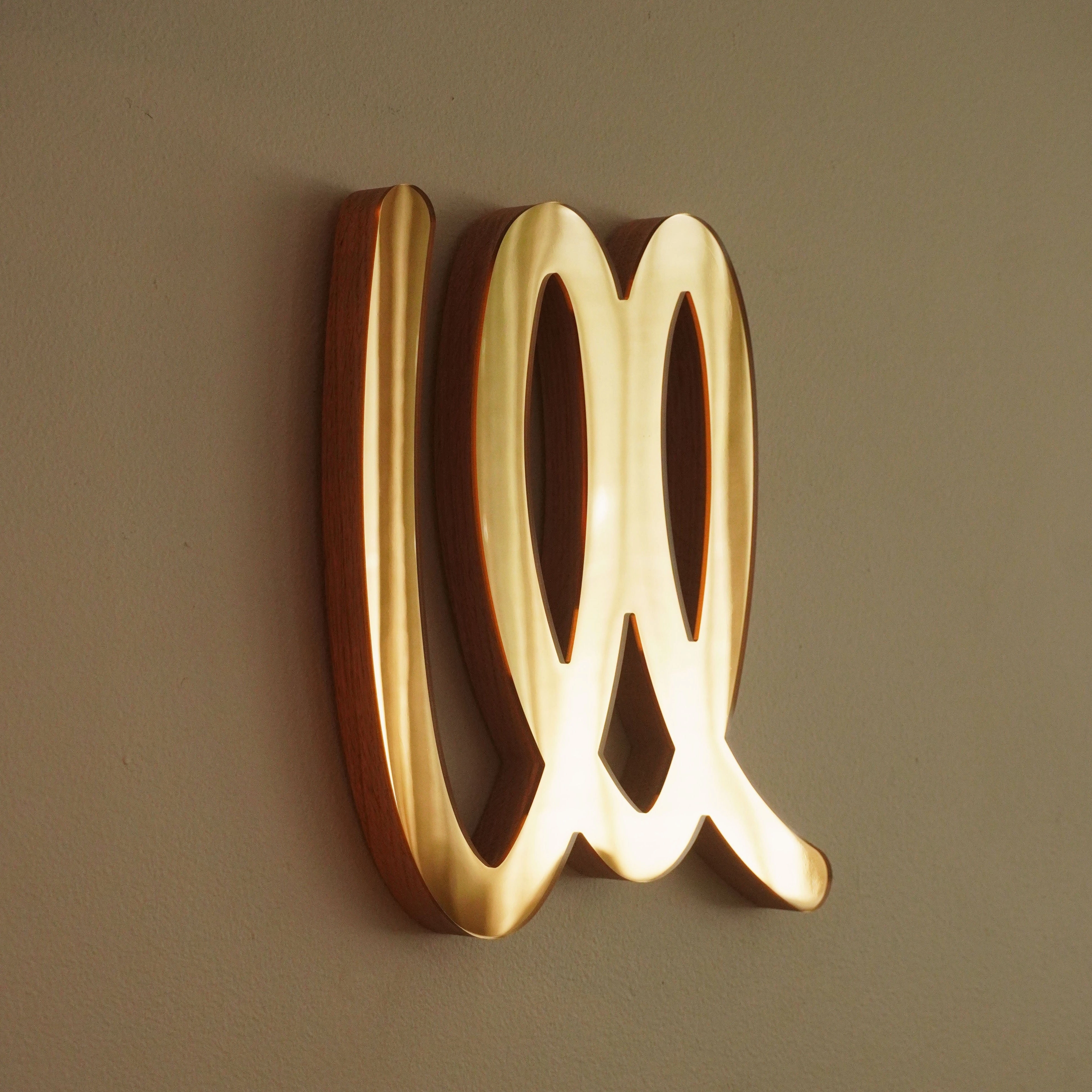 Gold 15 Scribble Sculpture Mirror 