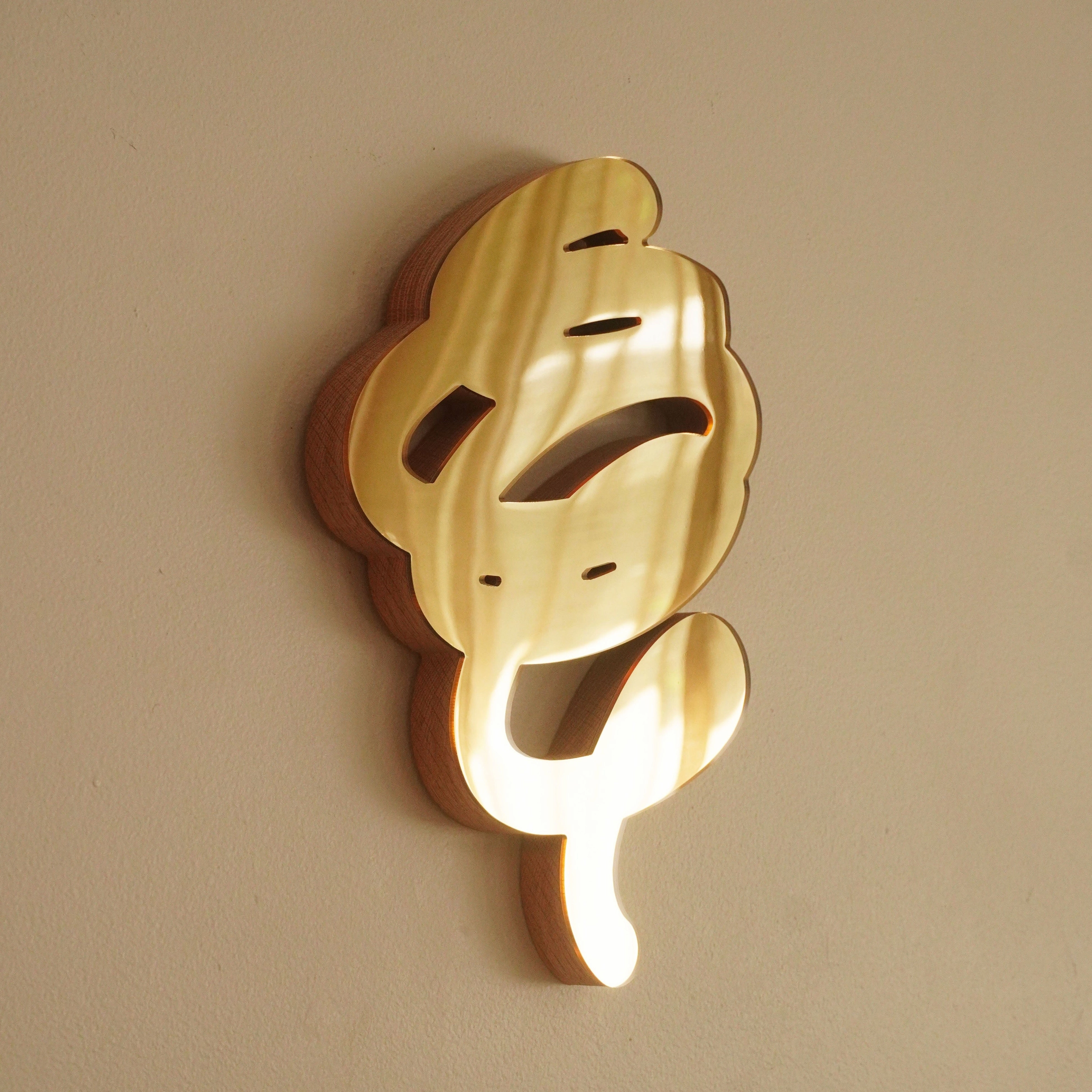 Gold 2 Scribble Sculpture Mirror 