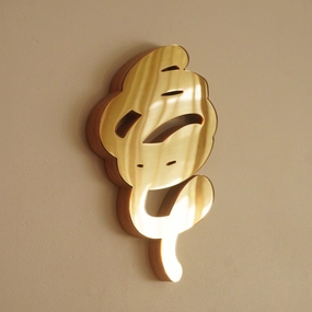 Gold 2 Scribble Sculpture Mirror 