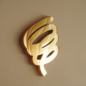 Gold 9 Scribble Sculpture Mirror 