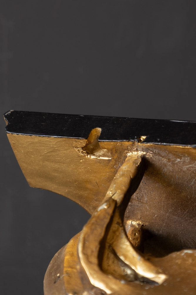 Gold-Effect Lobster Wall Shelf