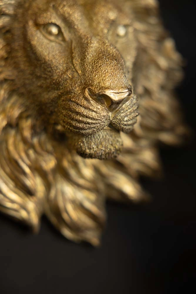 Gold Lion Wall Ornament