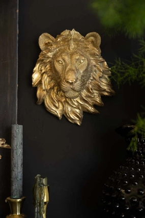 Gold Lion Wall Ornament 