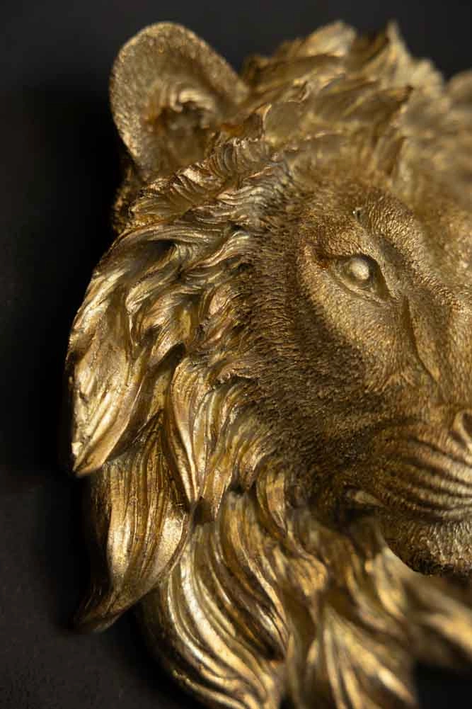 Gold Lion Wall Ornament