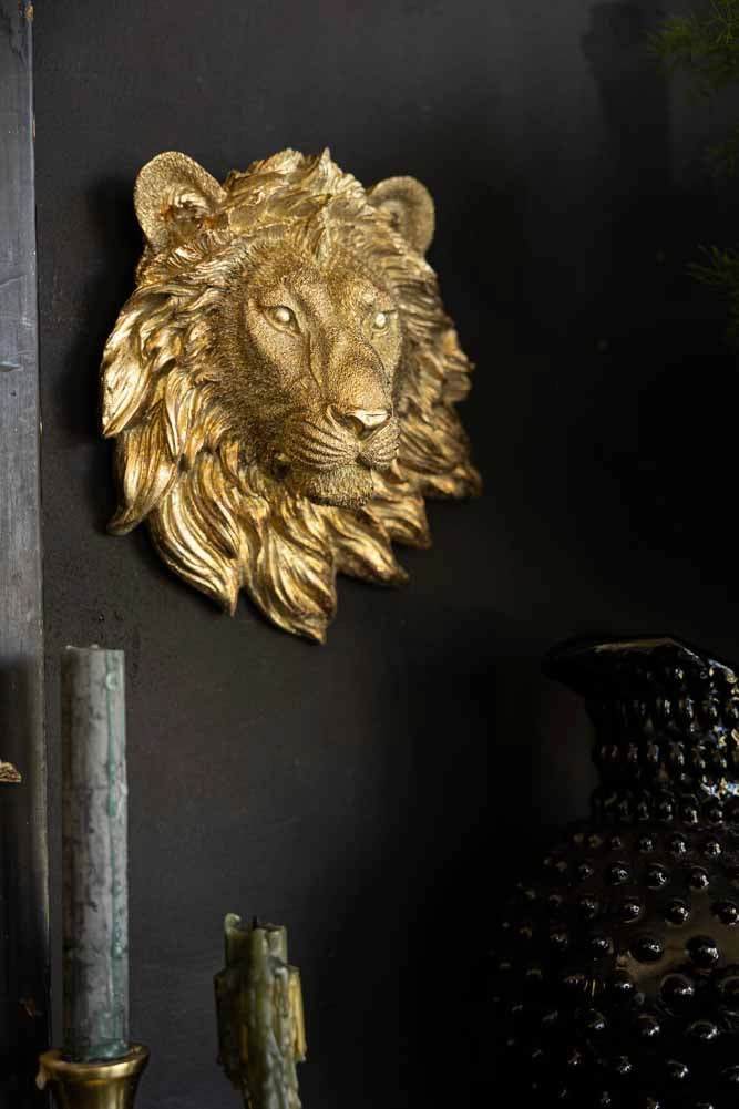 Gold Lion Wall Ornament