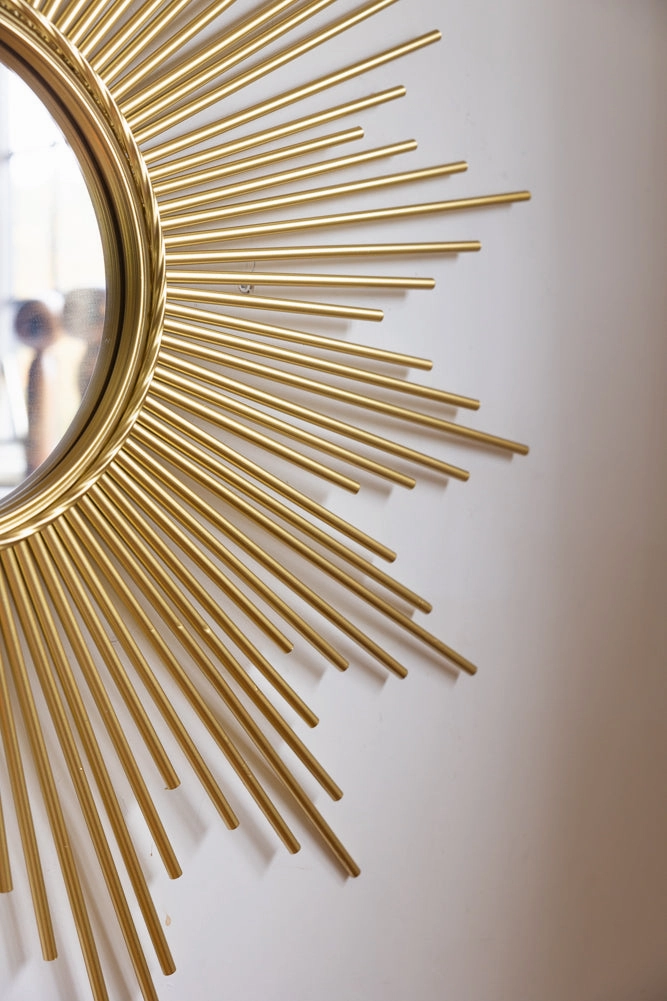 Gold Starburst Framed Decorative Mirror
