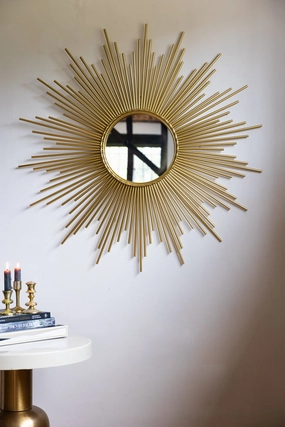 Gold Starburst Framed Decorative Mirror 