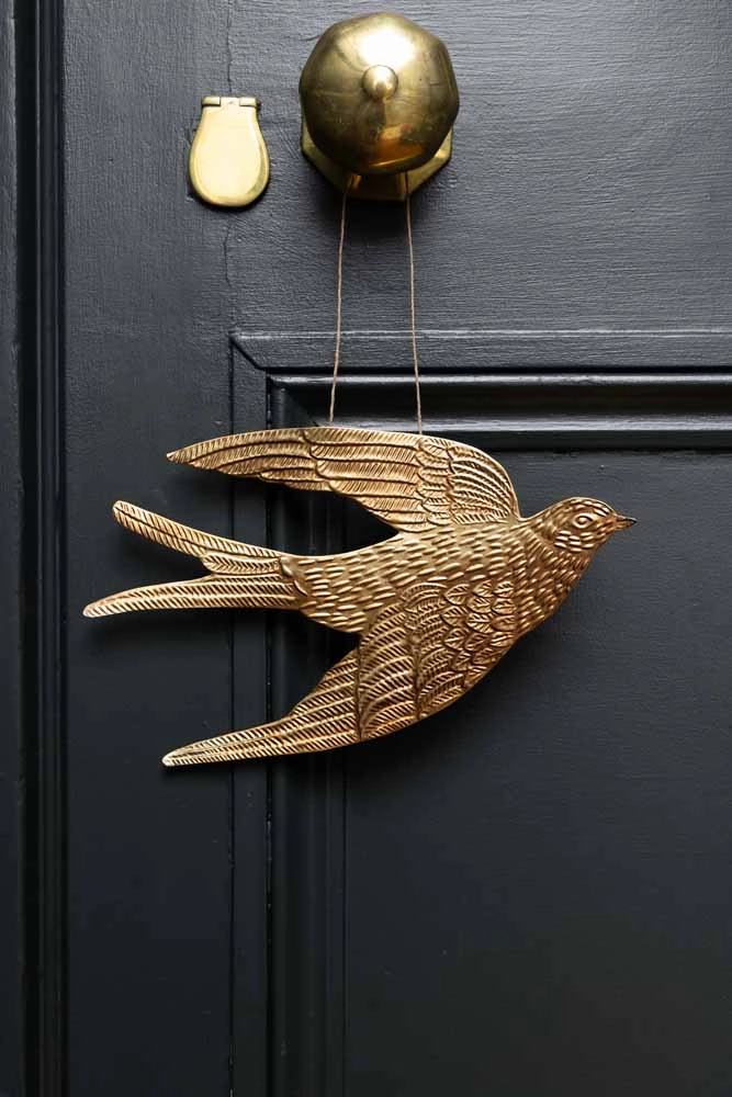 Gold Swallow Hanging Ornament 