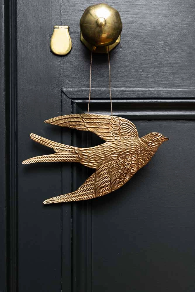 Gold Swallow Hanging Ornament 