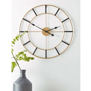 Golden jubilee wall clock 