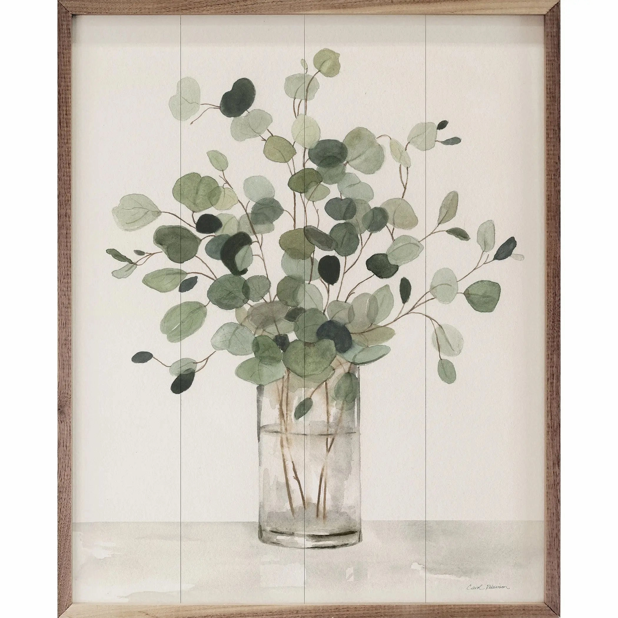Gorgeous Greens Wood Framed Print