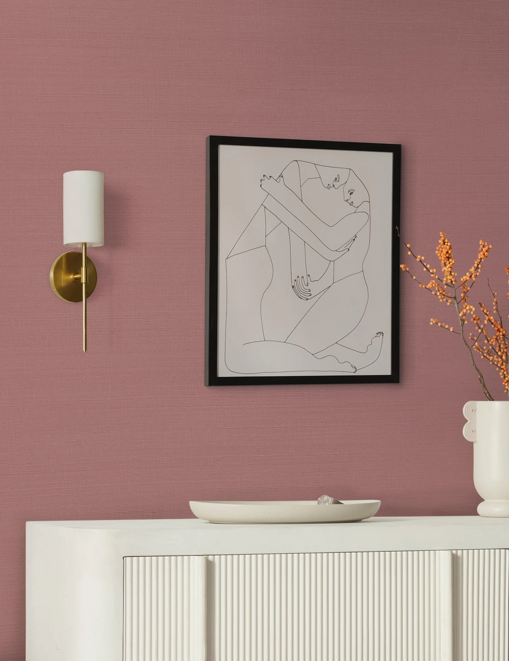 Grasscloth Solid Wallpaper by Sarah Sherman Samuel
