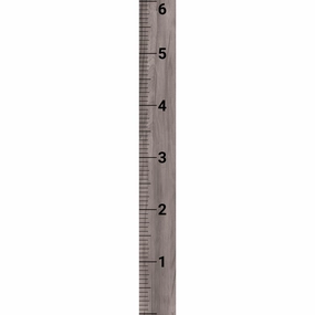 Gray Wood Wall Ruler 