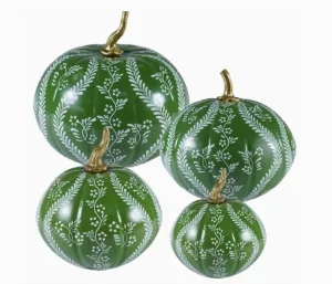 Green Trellis and Vine Pumpkins 