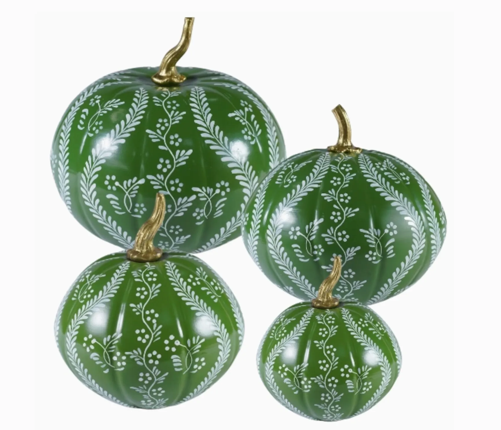 Green Trellis and Vine Pumpkins 
