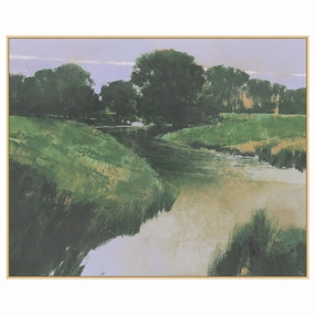Green Riverbed Framed Wall Art 