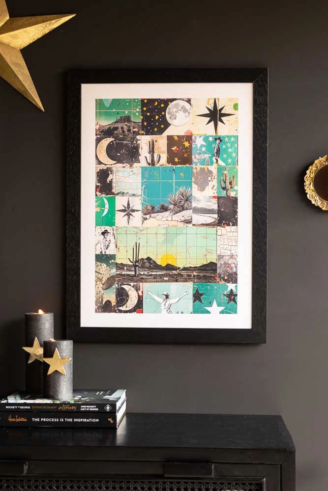 Green Wild West Print - Framed Or Unframed Available 