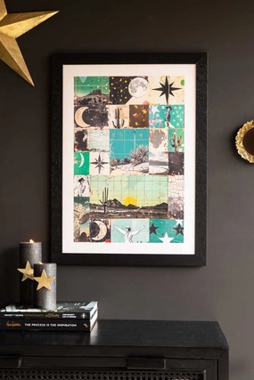 Green Wild West Print - Framed Or Unframed Available 