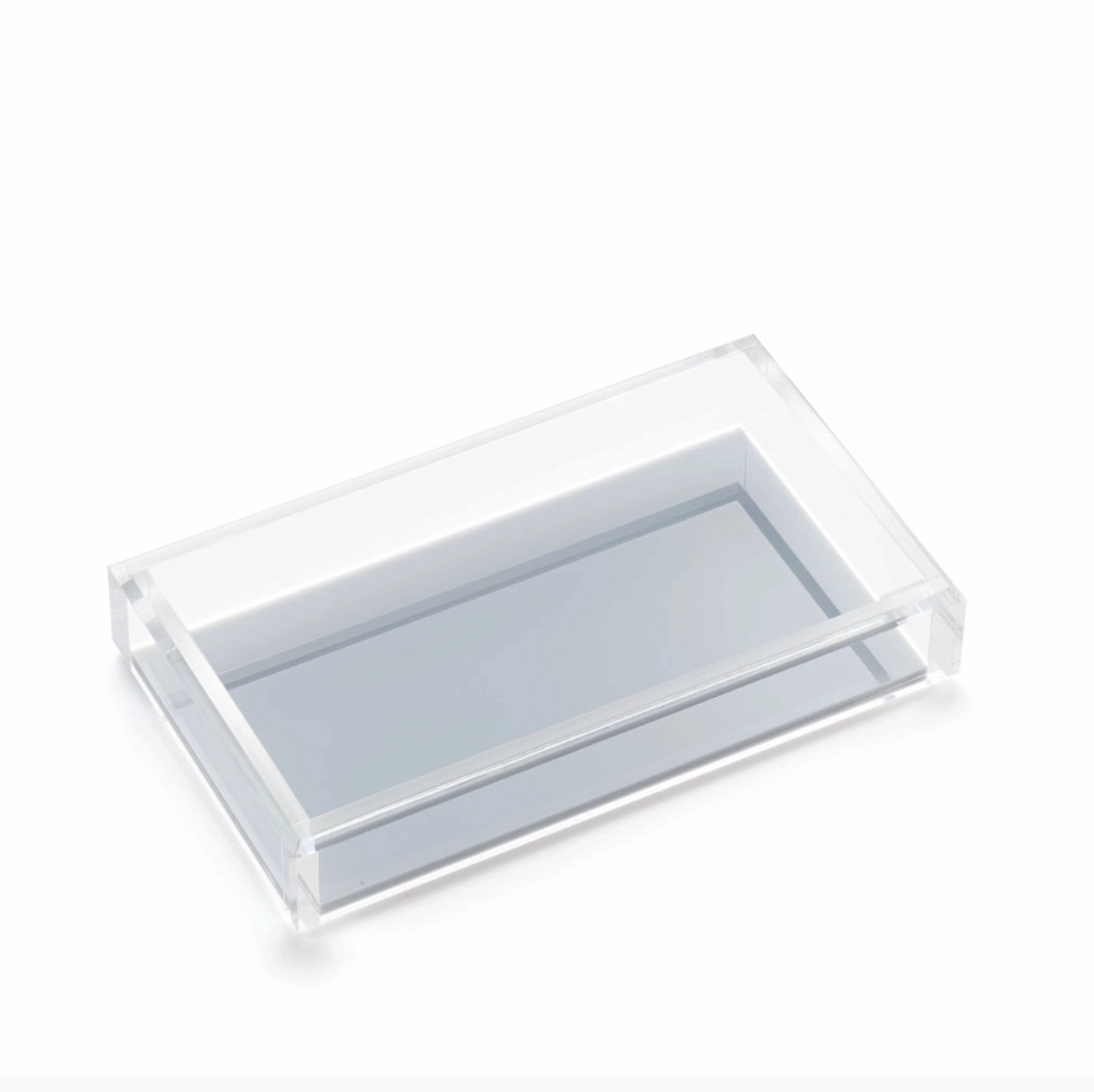 Guest Towel Acrylic Tray in Ice Grey 