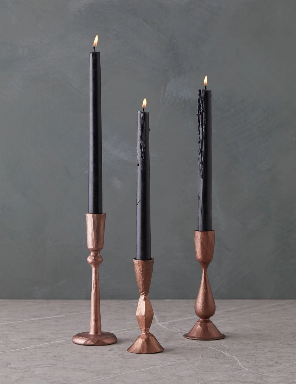 Hand-Forged Iron Taper Holder
