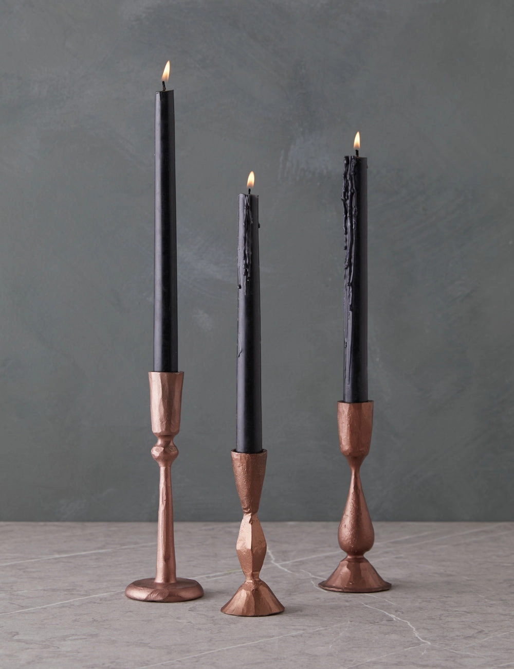 Hand-Forged Iron Taper Holder