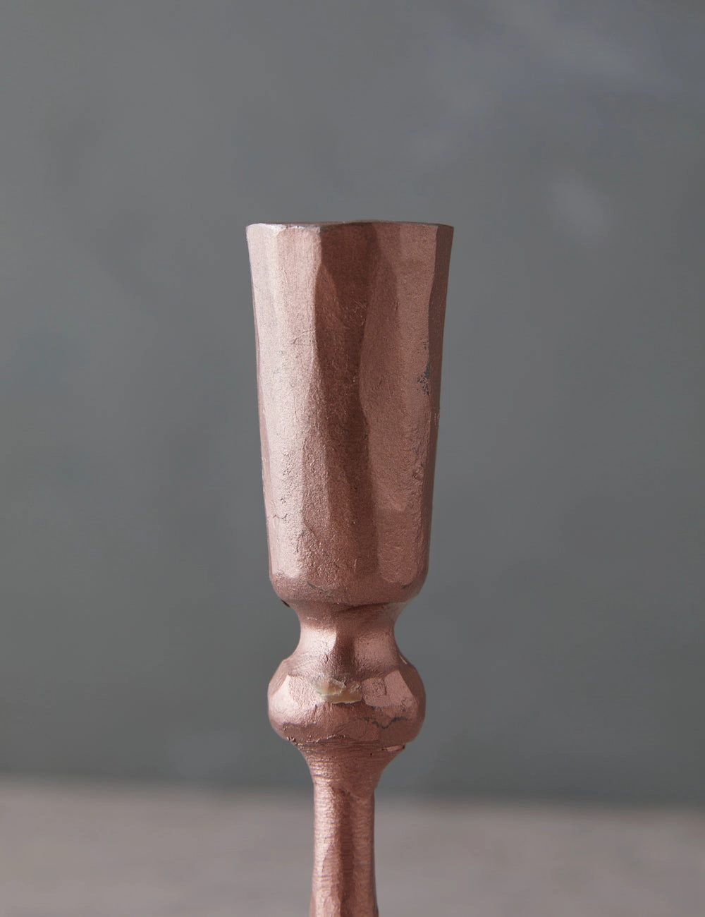 Hand-Forged Iron Taper Holder