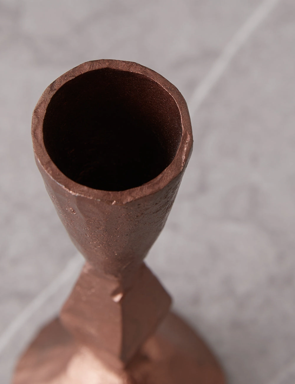 Hand-Forged Iron Taper Holder