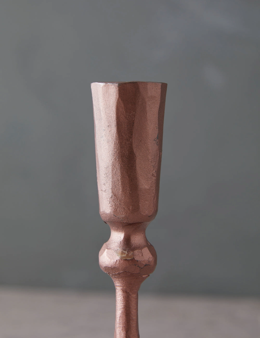 Hand-Forged Iron Taper Holder