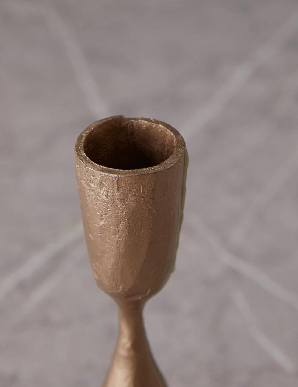 Hand-Forged Iron Taper Holder