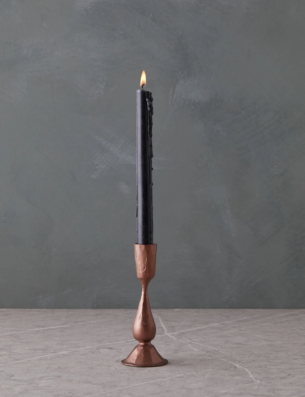 Hand-Forged Iron Taper Holder