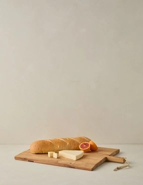 Handcrafted Rectangular Oak Serving Board by etHOME 