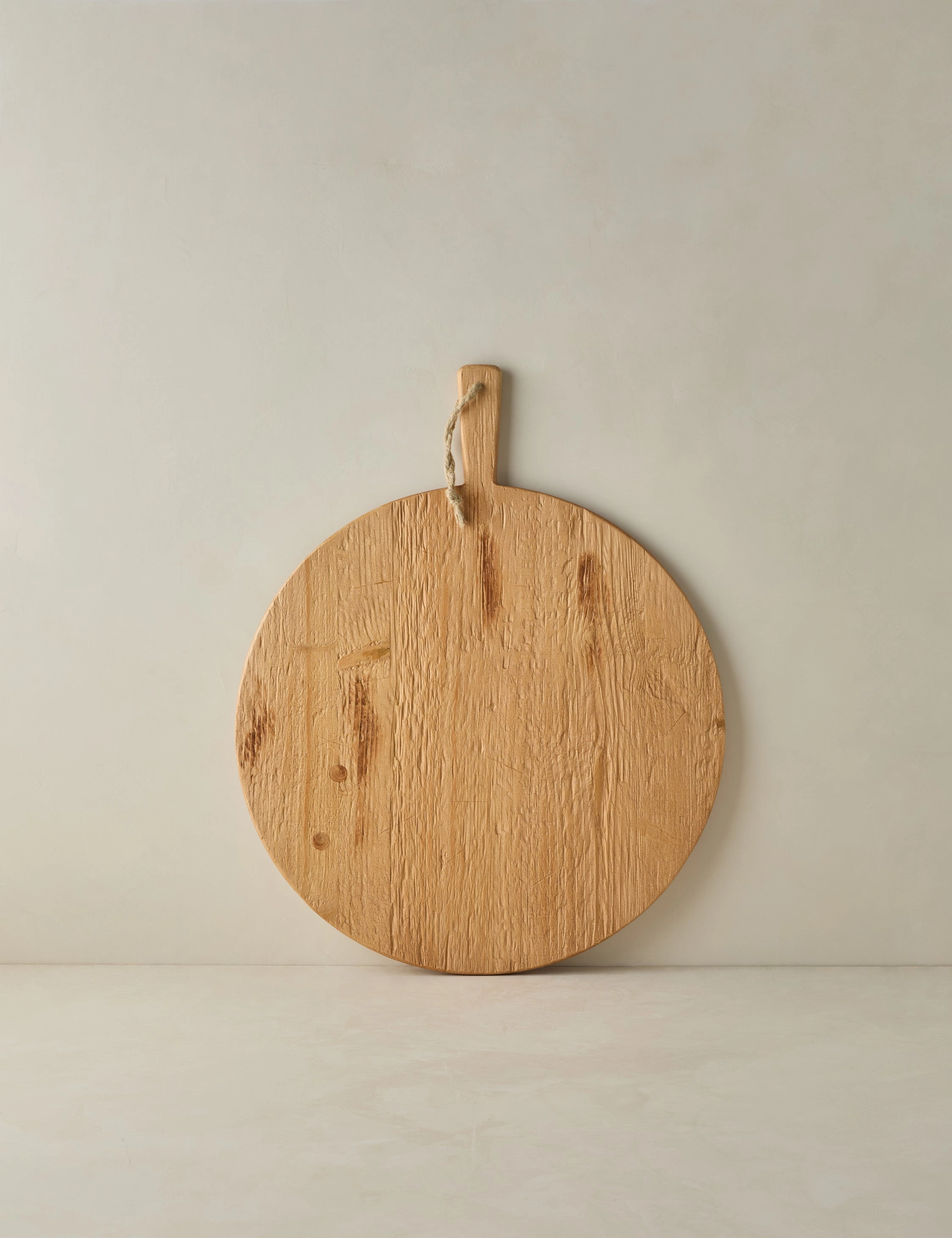 Handcrafted Round Pine Serving Board by etHOME