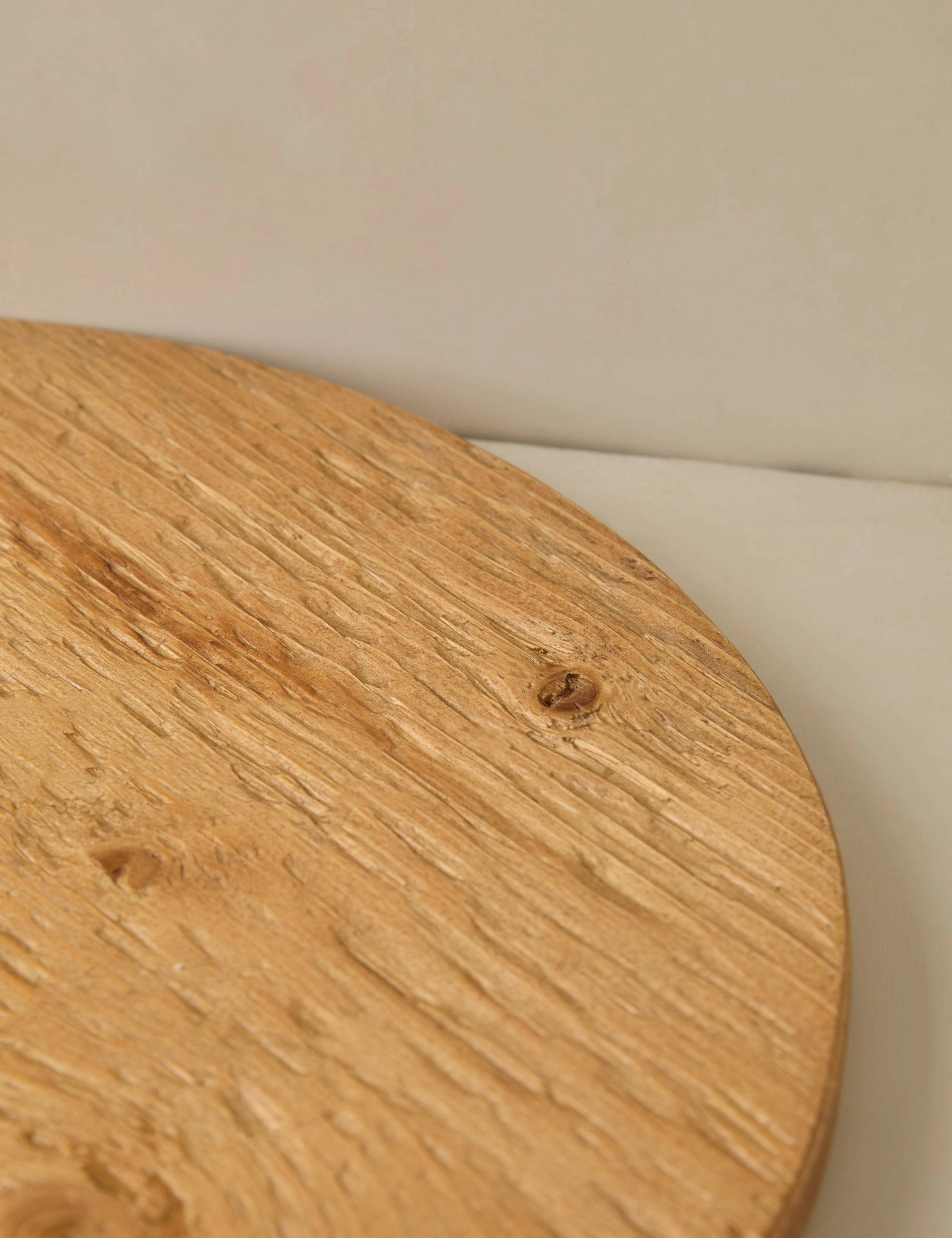 Handcrafted Round Pine Serving Board by etHOME