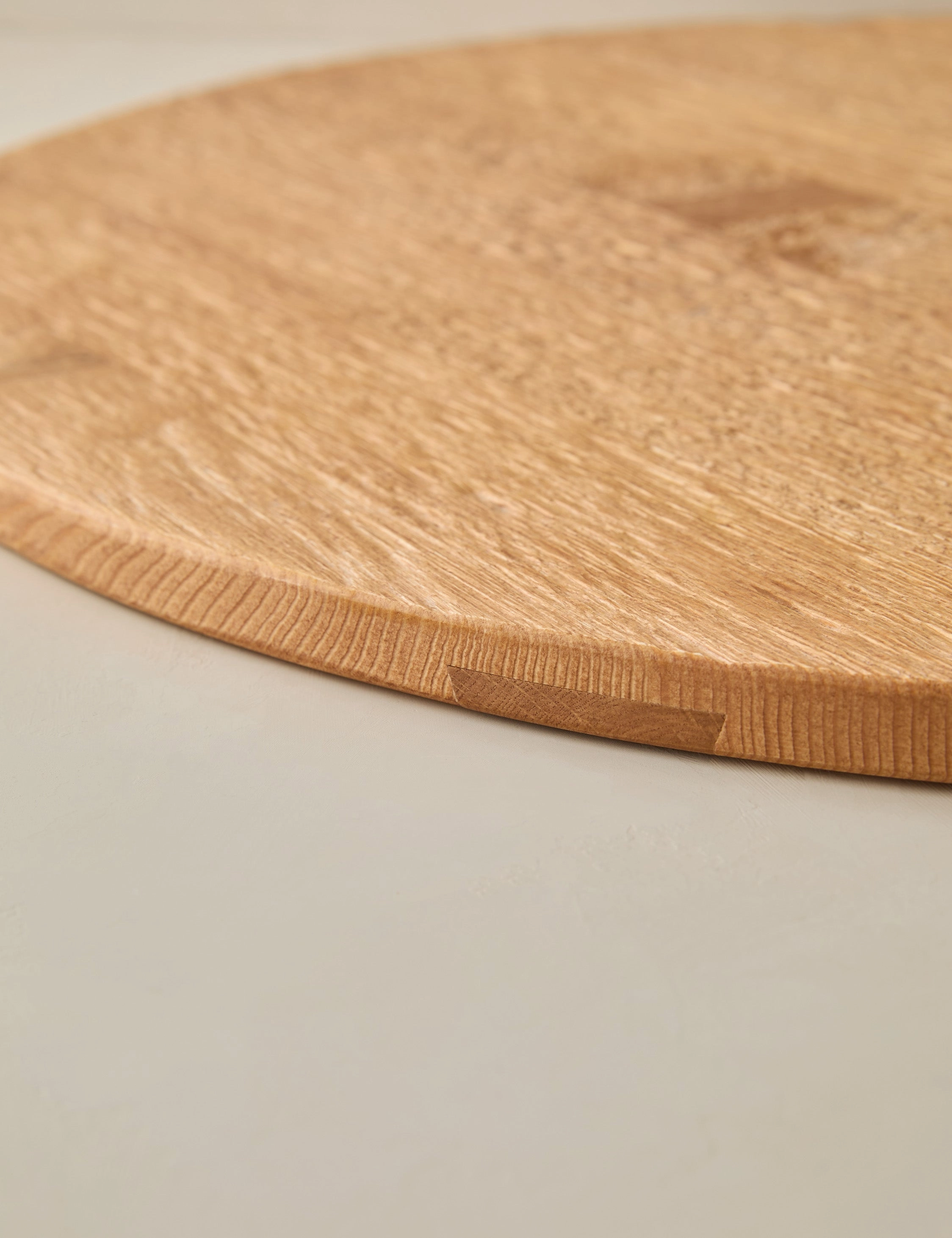 Handcrafted Round Pine Serving Board by etHOME