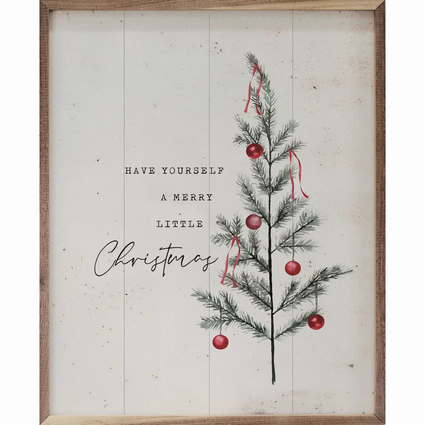 Have Yourself A Merry Little Christmas Wood Framed Print 