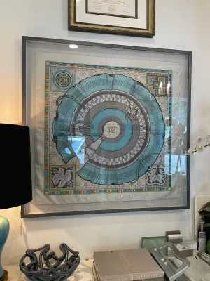 Hermes Custom Framed Scarf 