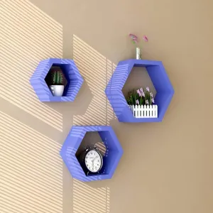 Hexagon Shape Wall Shelves 