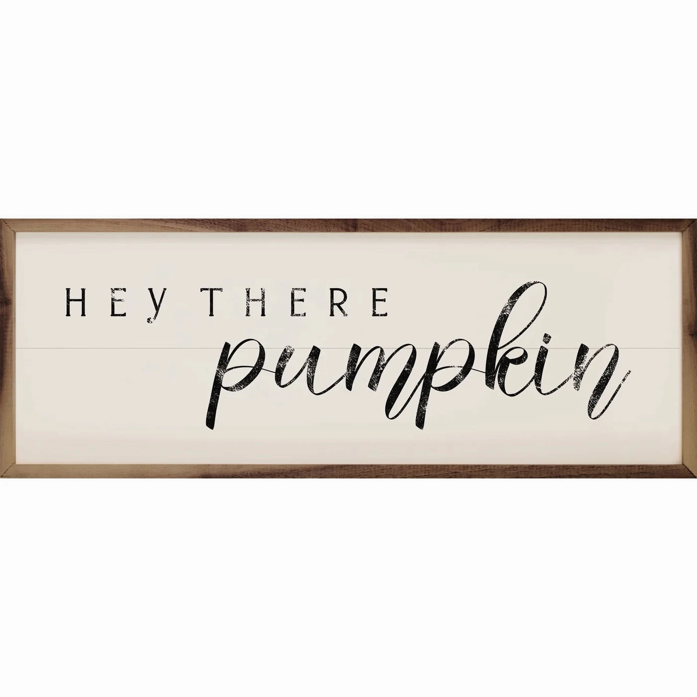 Hey There Pumpkin Wood Framed Print 