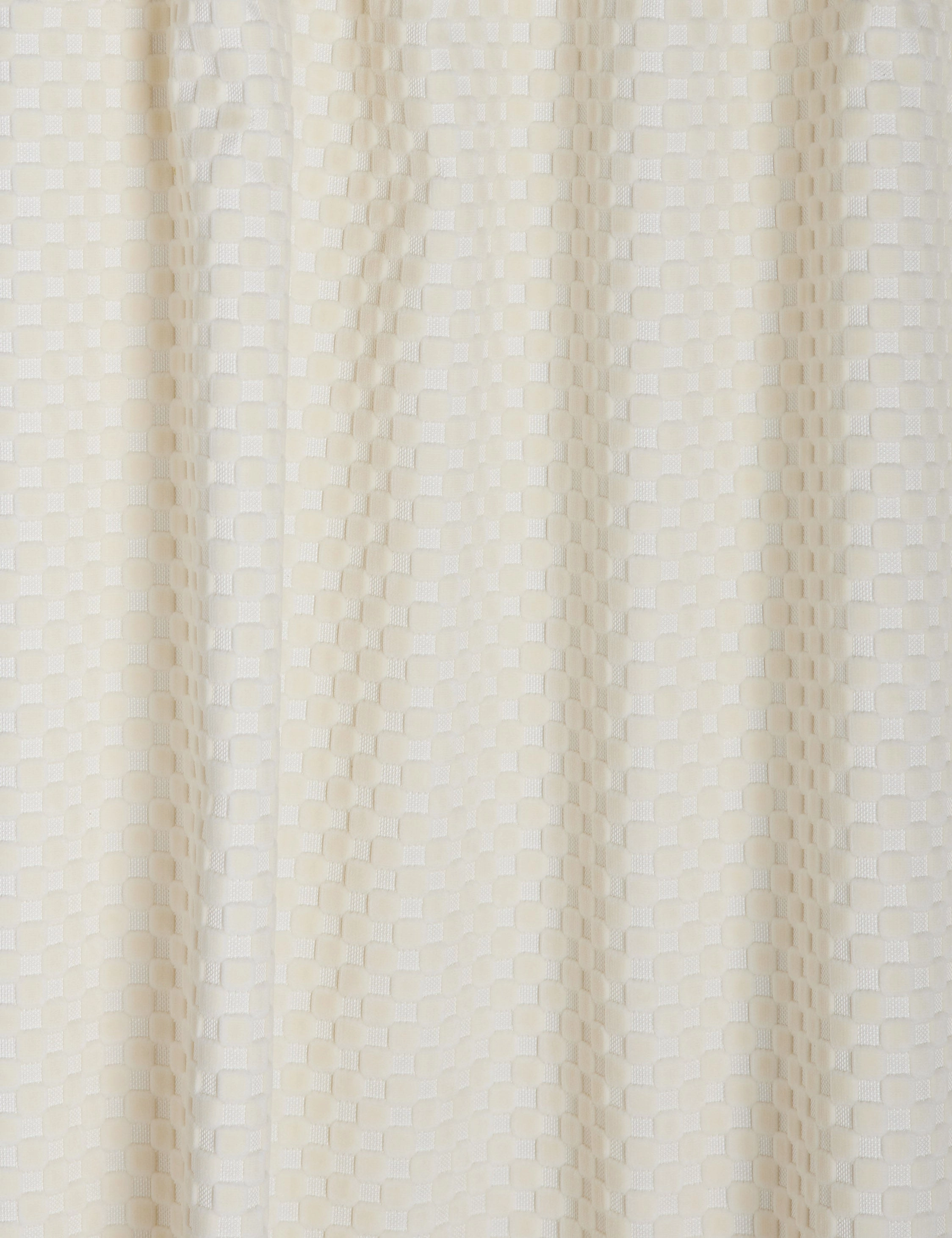 Hi-Lo Checker Velvet Curtain Panel By Sarah  Sherman Samuel